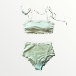 Zaful high waisted bikini swimsuit mint green